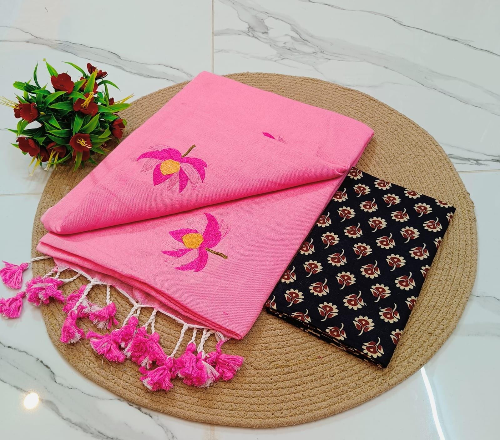 KCS Handloom Khadi Cotton  Saree