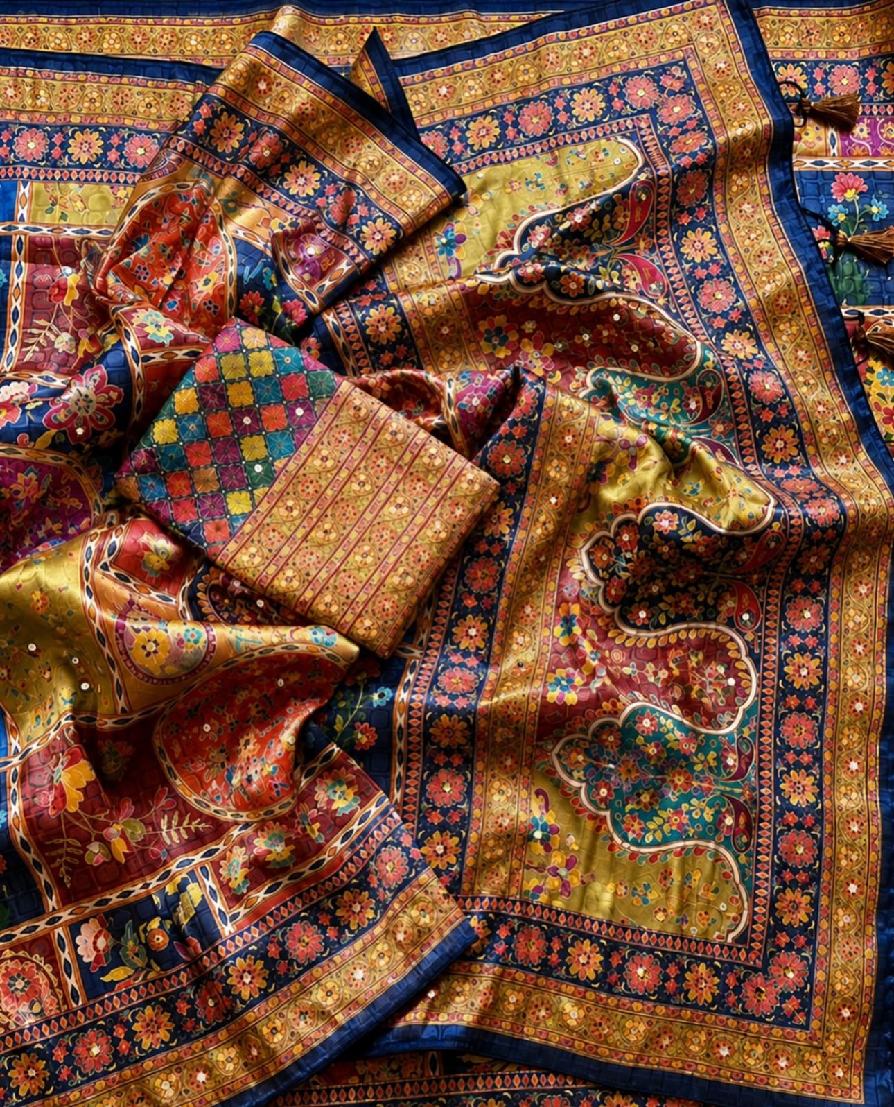 Vinayaka Pure Dola Silk Softy Fully Jari Jaqurad