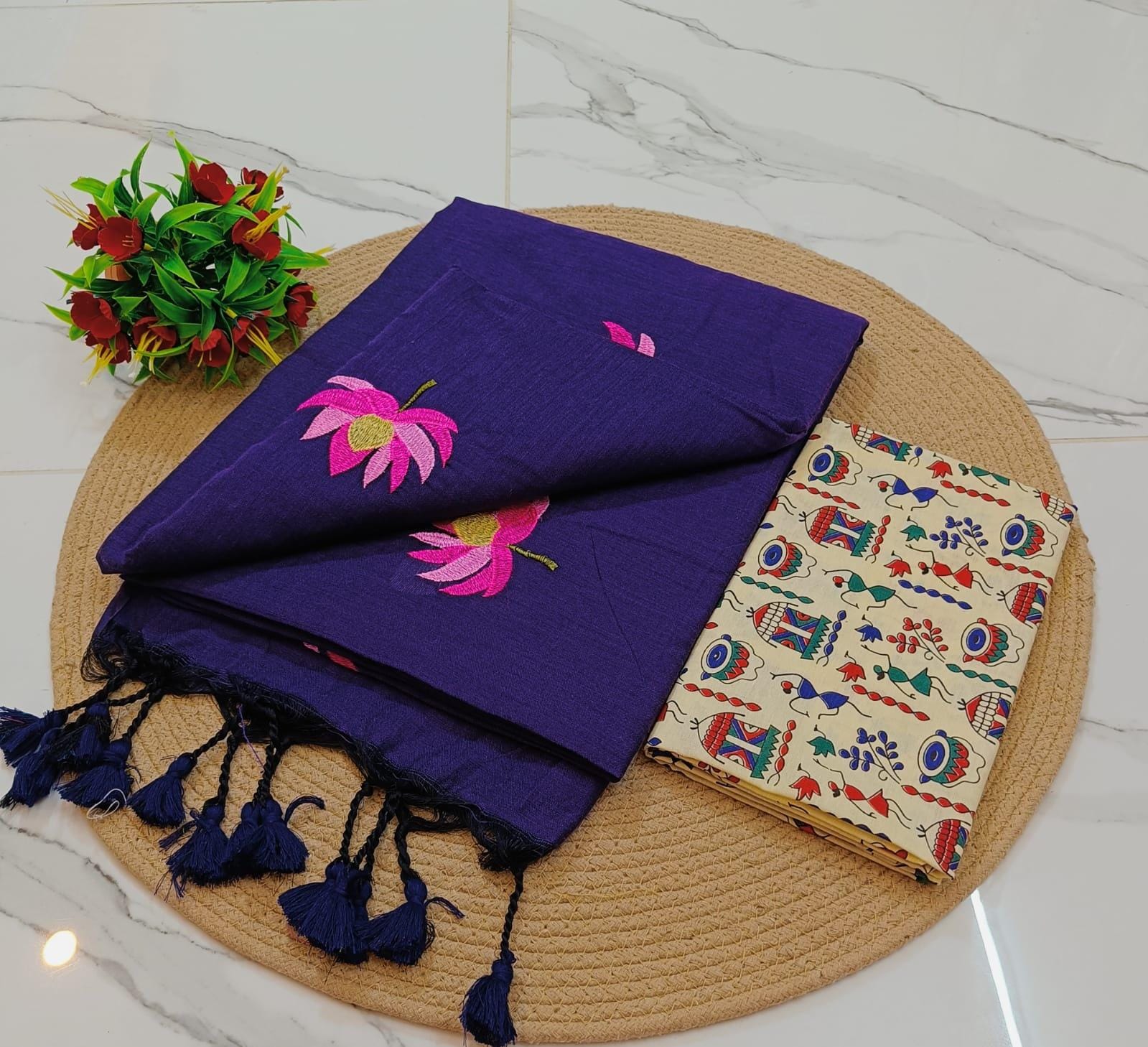KCS Handloom Khadi Cotton  Saree