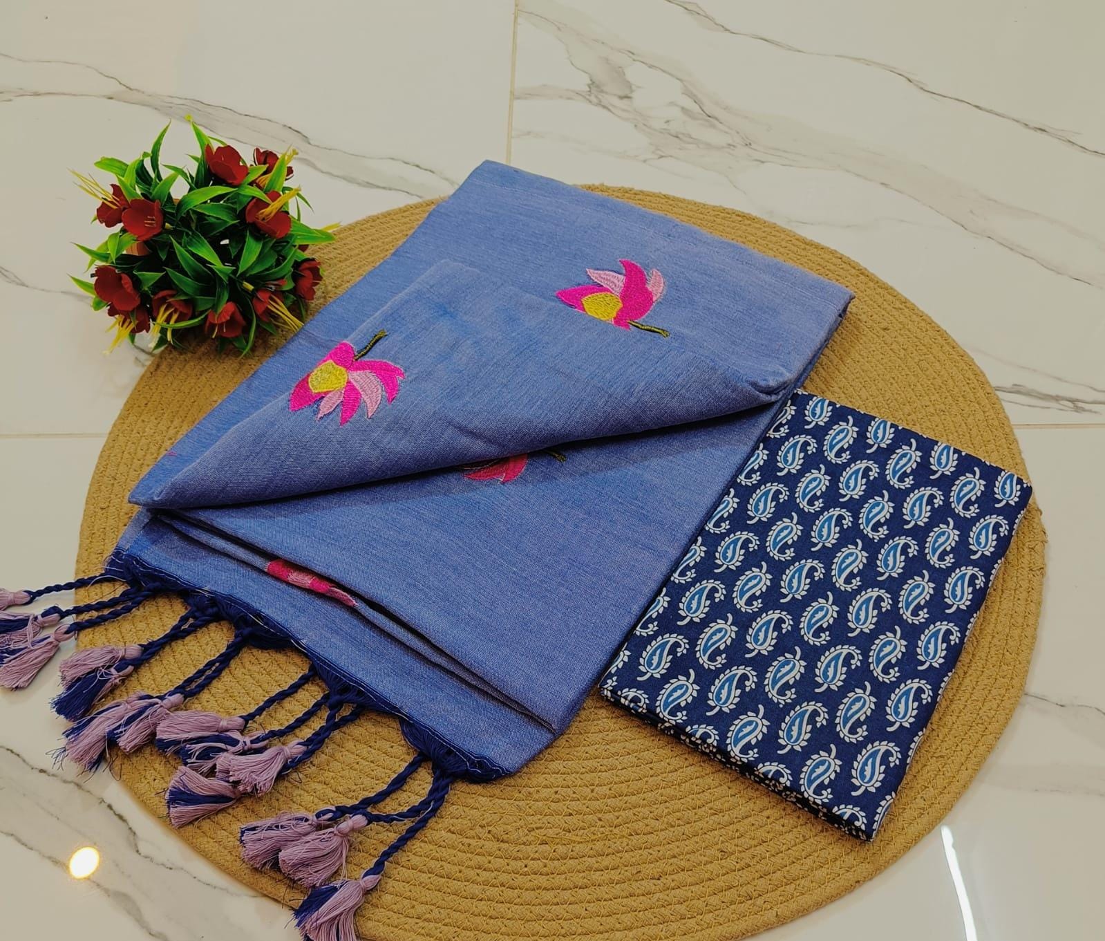 KCS Handloom Khadi Cotton  Saree