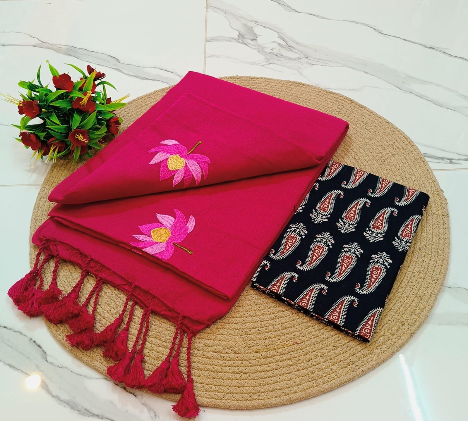 KCS Handloom Khadi Cotton  Saree