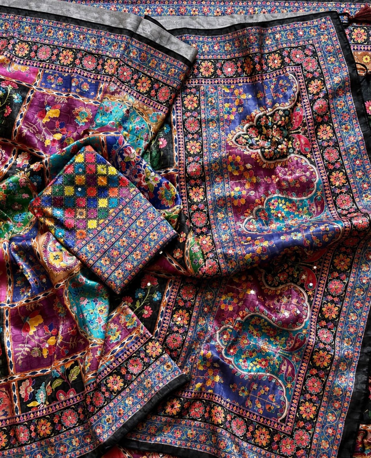 Vinayaka Pure Dola Silk Softy Fully Jari Jaqurad