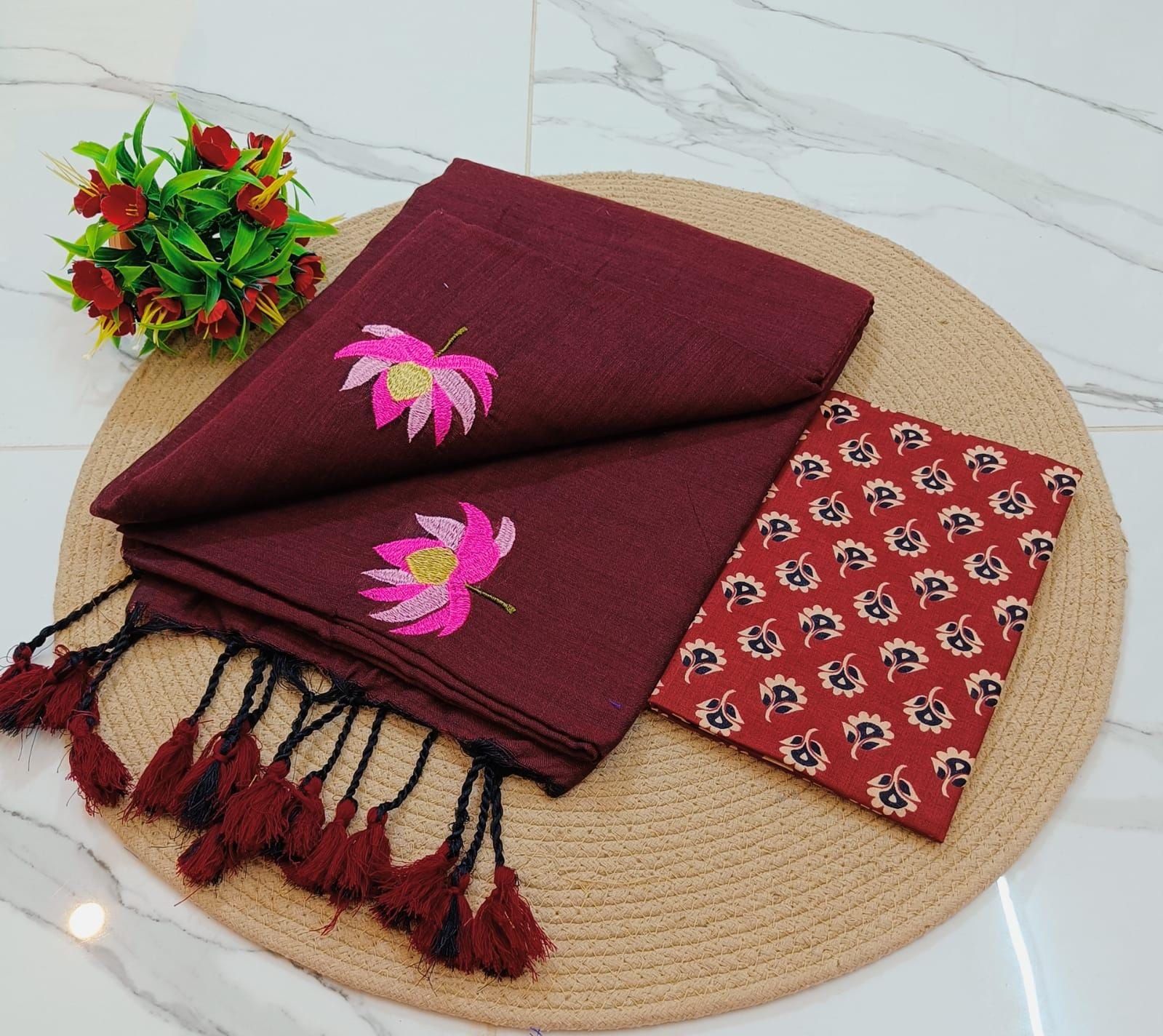 KCS Handloom Khadi Cotton  Saree