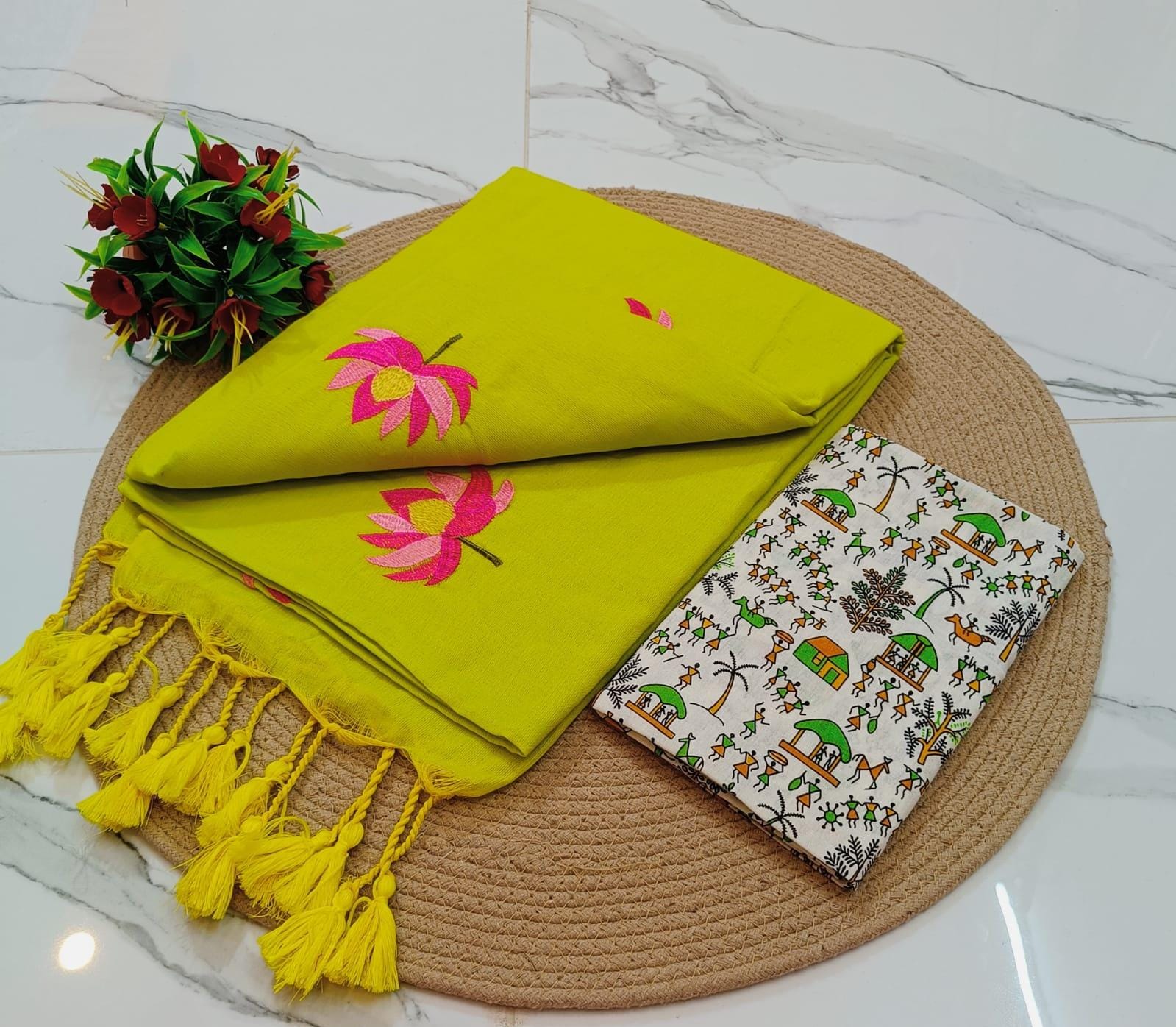KCS Handloom Khadi Cotton  Saree