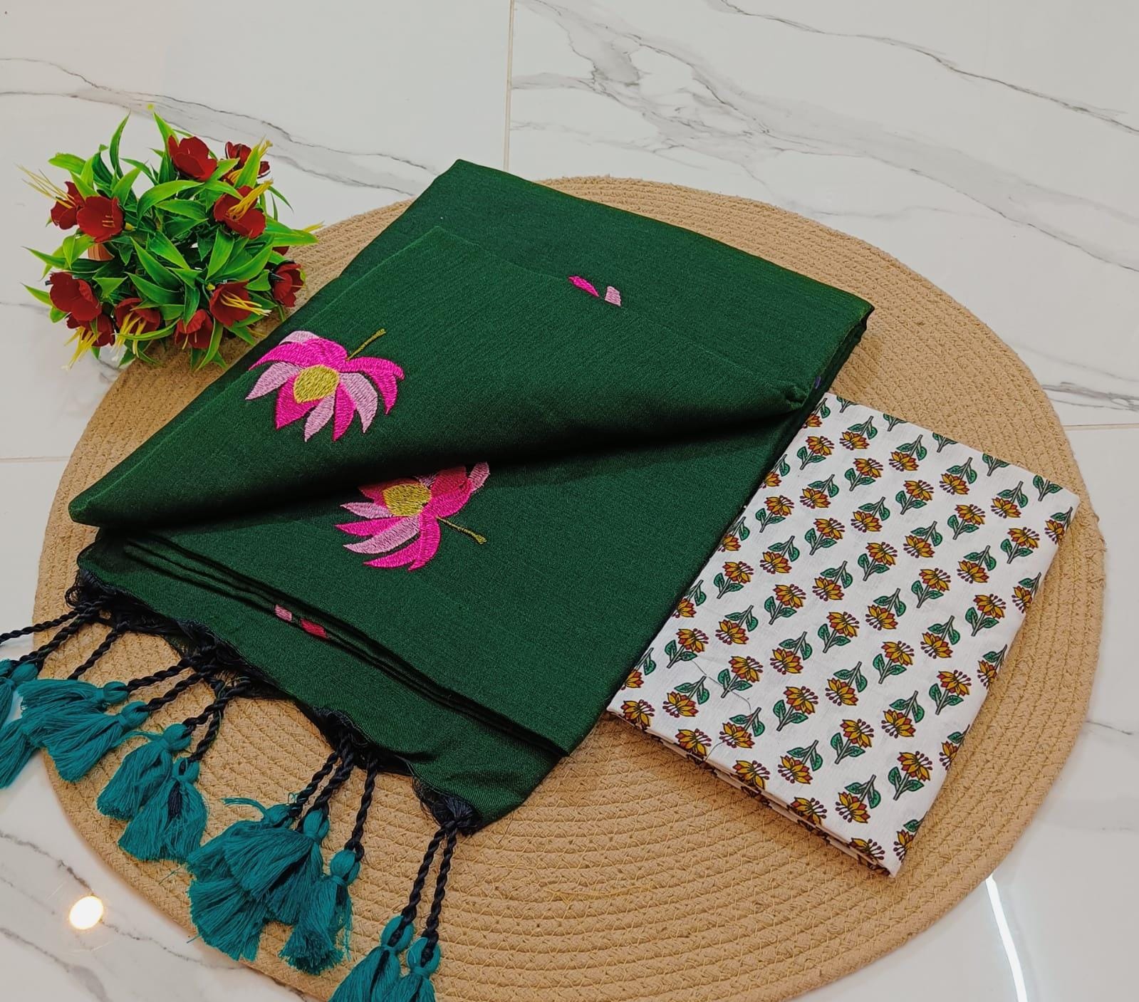 KCS Handloom Khadi Cotton  Saree