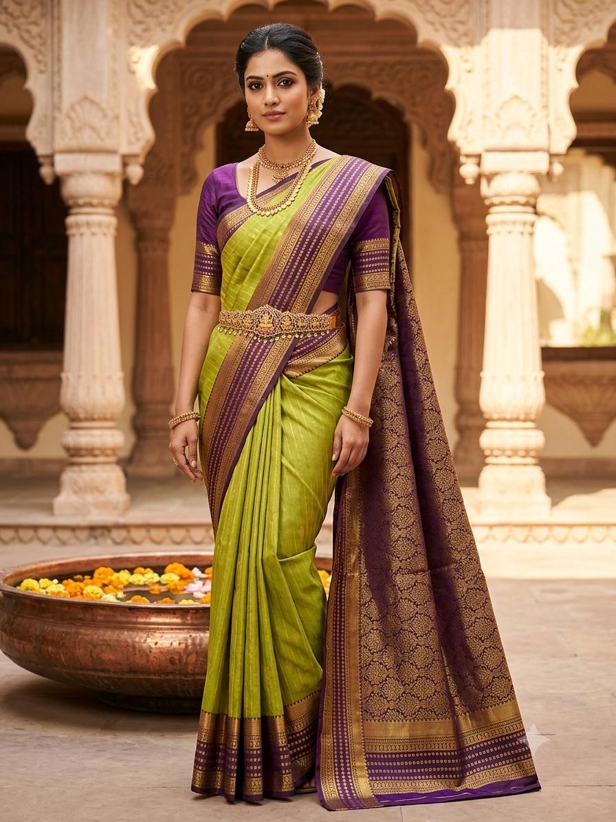 🍁 KCS kanchipuram Laxury Elite  Sarees🍁
