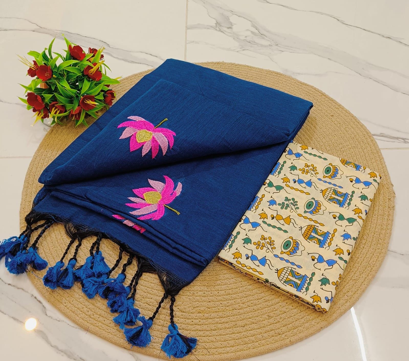 KCS Handloom Khadi Cotton  Saree