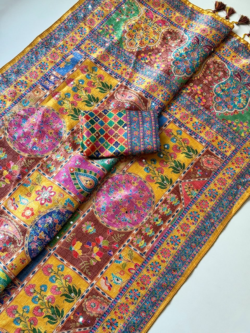 Vinayaka Pure Dola Silk Softy Fully Jari Jaqurad