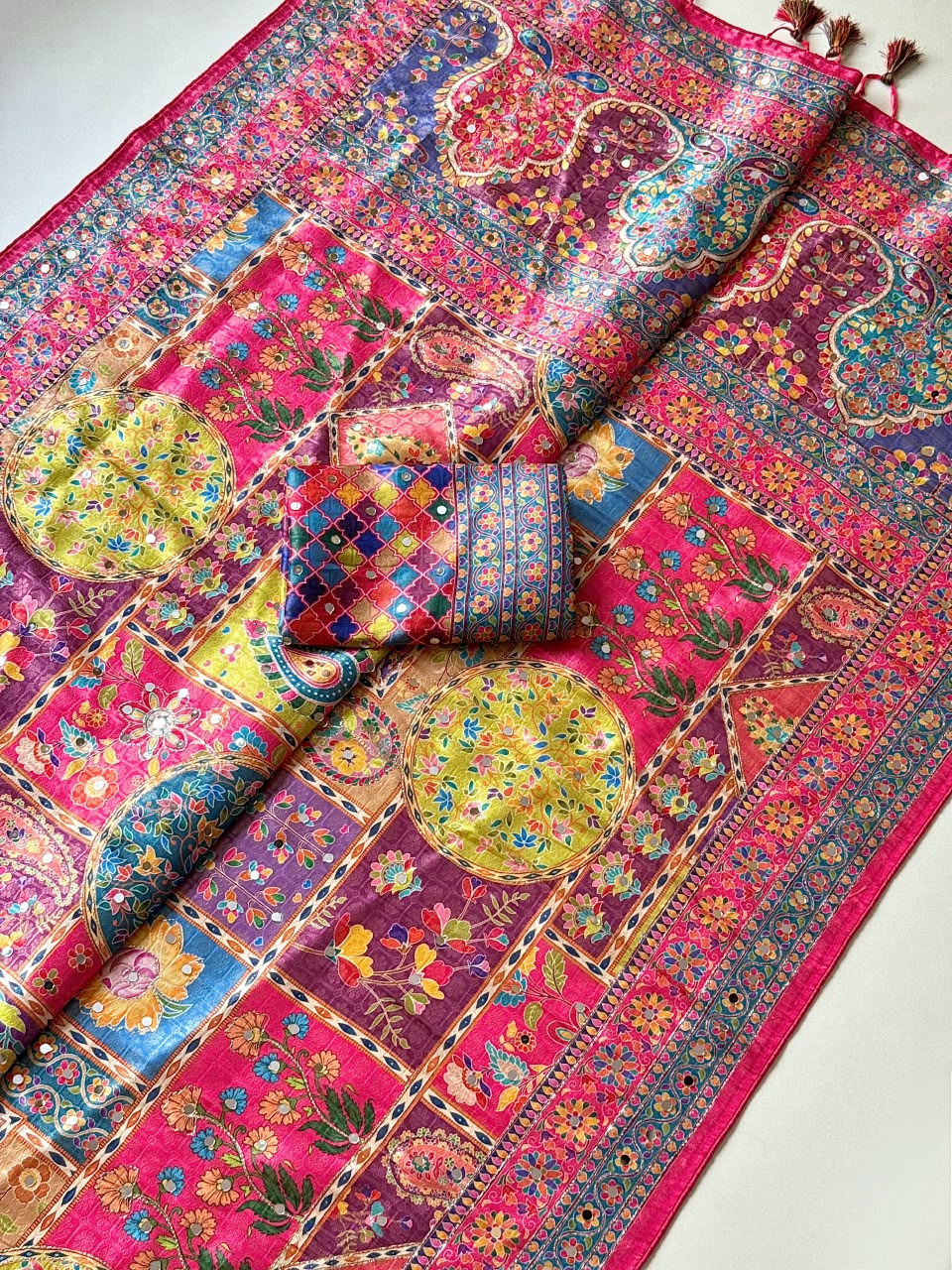 Vinayaka Pure Dola Silk Softy Fully Jari Jaqurad