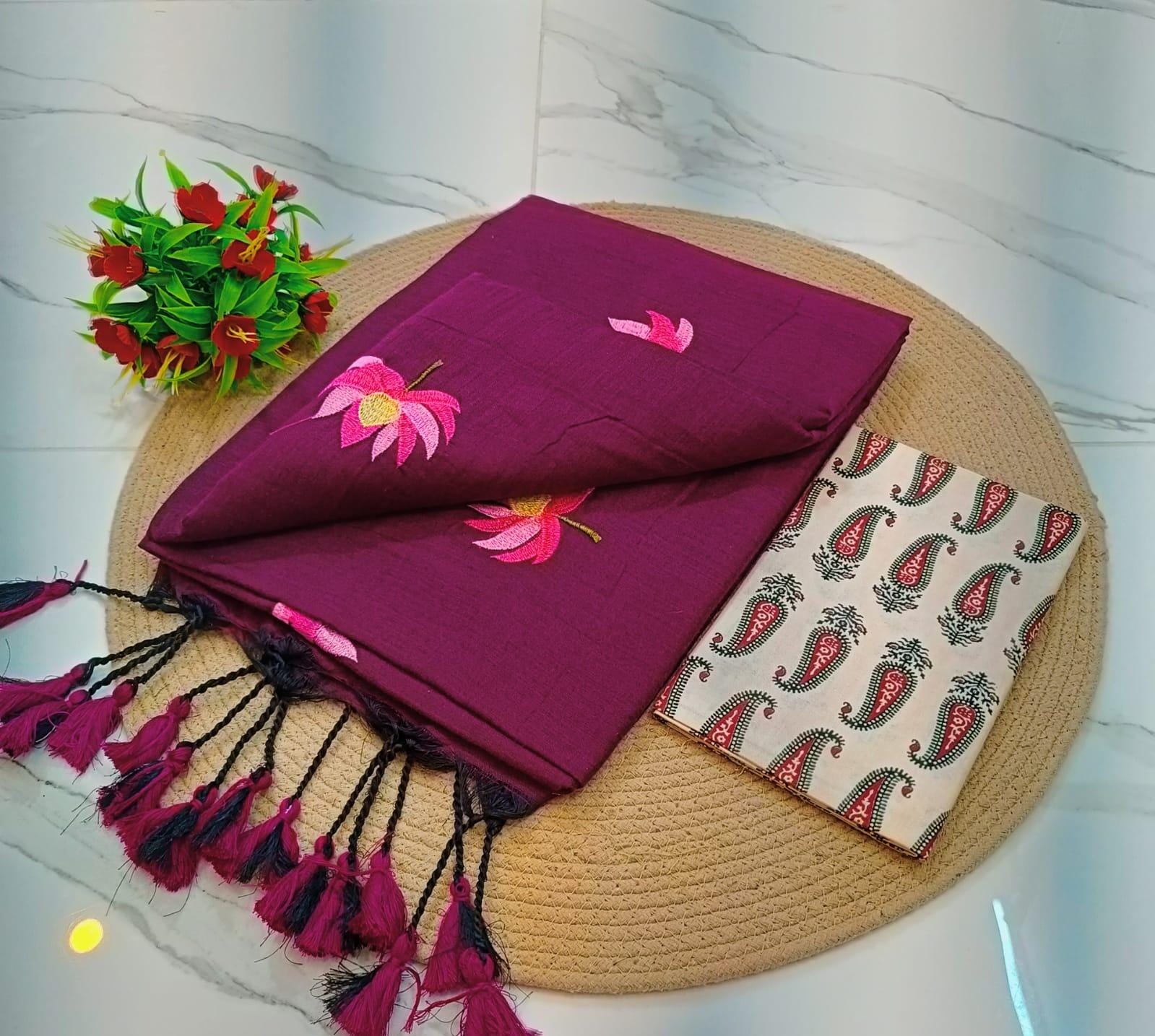 KCS Handloom Khadi Cotton  Saree