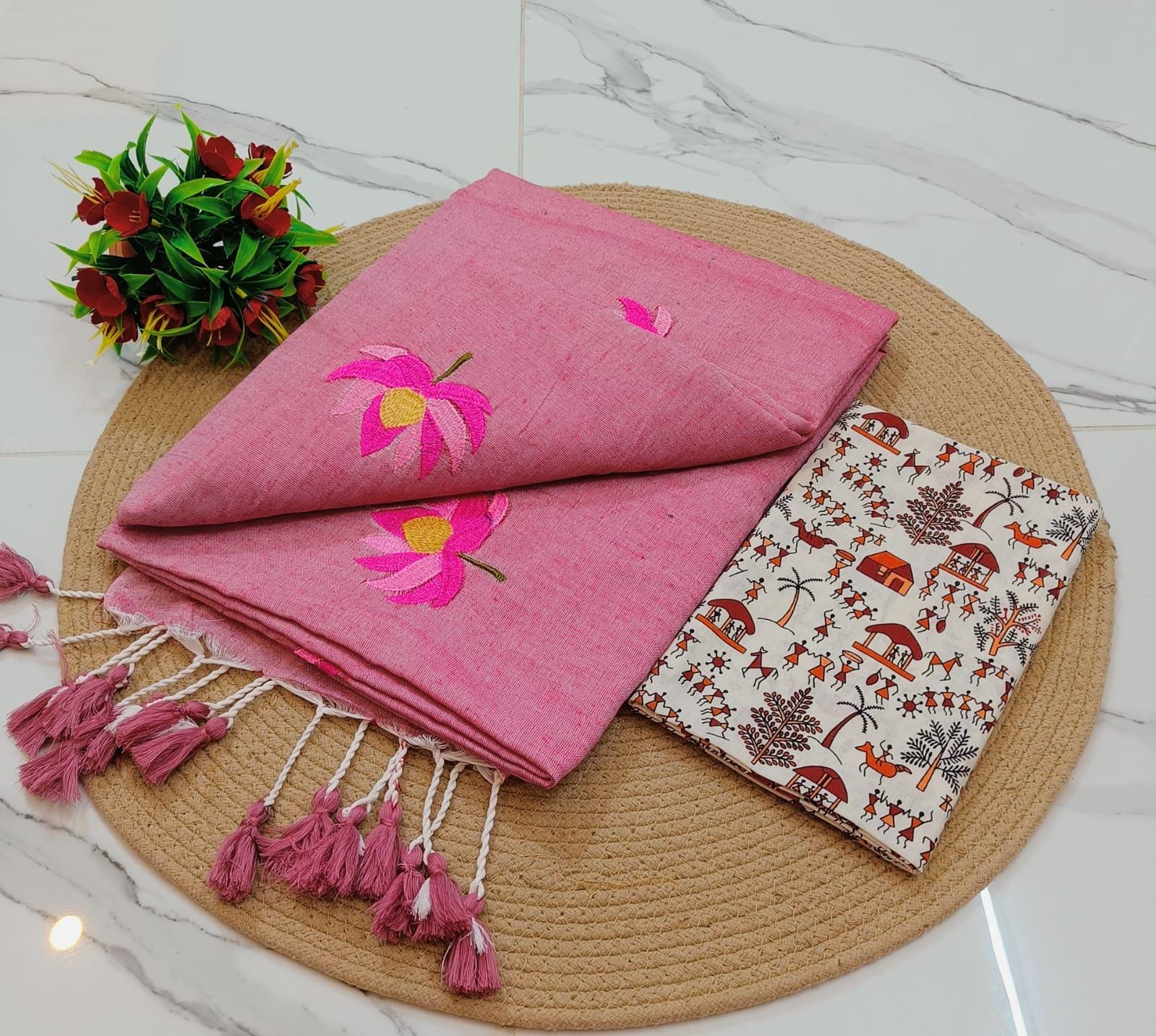 KCS Handloom Khadi Cotton  Saree